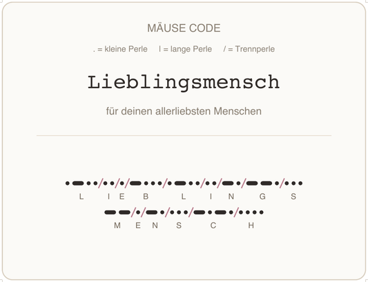 Mäusecode Karte de 02 lieblingsmensch