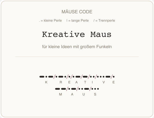 Mäusecode Karte de 04 kreative maus