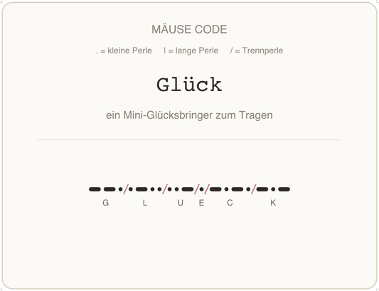 Mäusecode Karte de 05 glueck