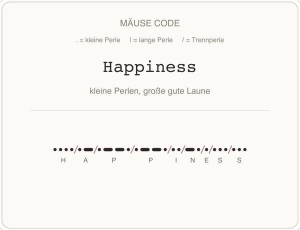 Mäusecode Karte de 06 happiness