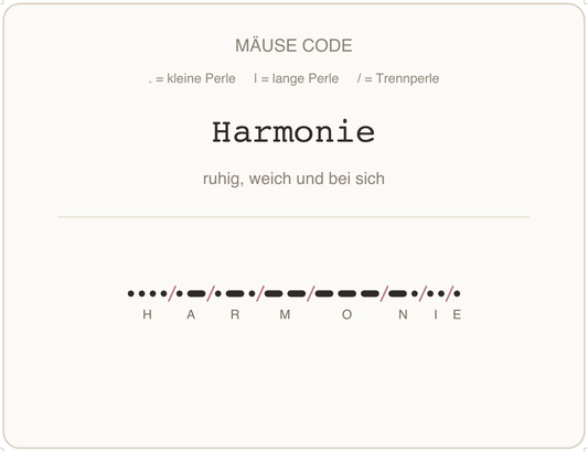 Mäusecode Karte de 07 harmonie