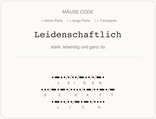 Mäusecode Karte de 09 leidenschaftlich