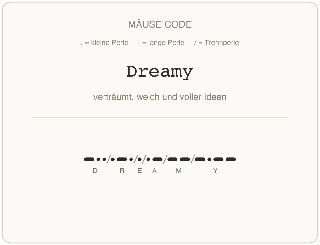 Mäusecode Karte de 12 dreamy