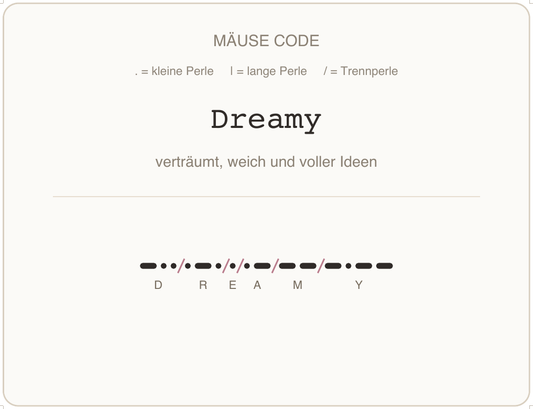 Mäusecode Karte de 12 dreamy