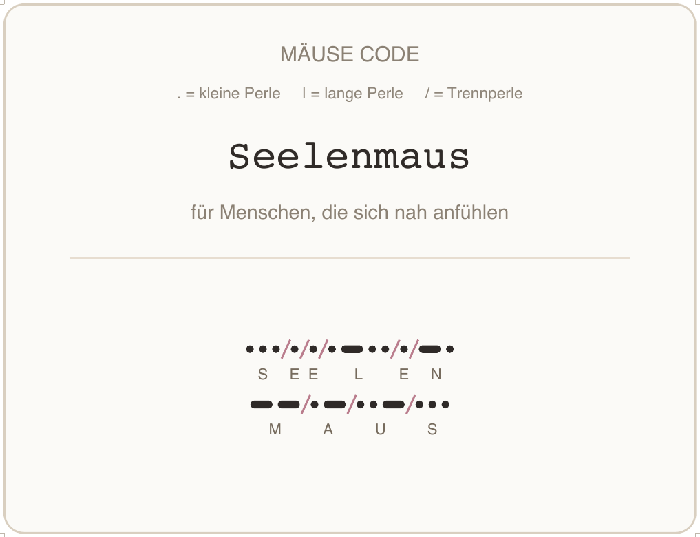 Mäusecode Karte de 14 seelenmaus