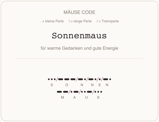Mäusecode Karte de 15 sonnenmaus