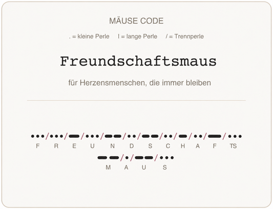 Mäusecode Karte de 16 freundschaftsmaus