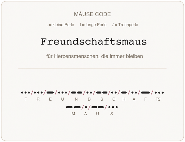 Mäusecode Karte de 16 freundschaftsmaus