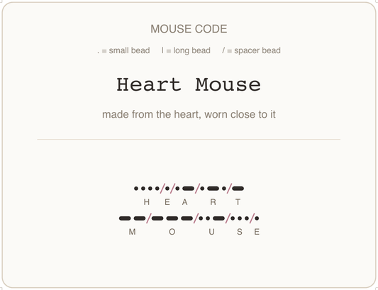Mäusecode Karte en 01 heart mouse