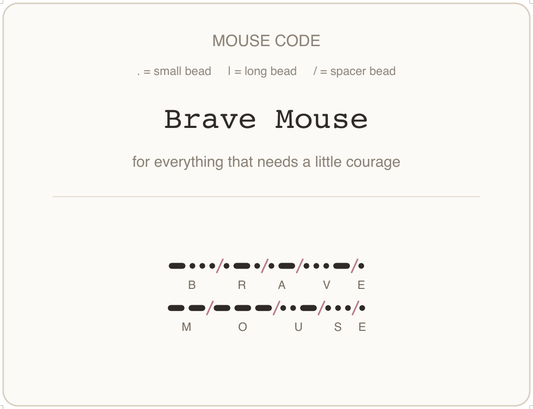 Mäusecode Karte en 03 brave mouse