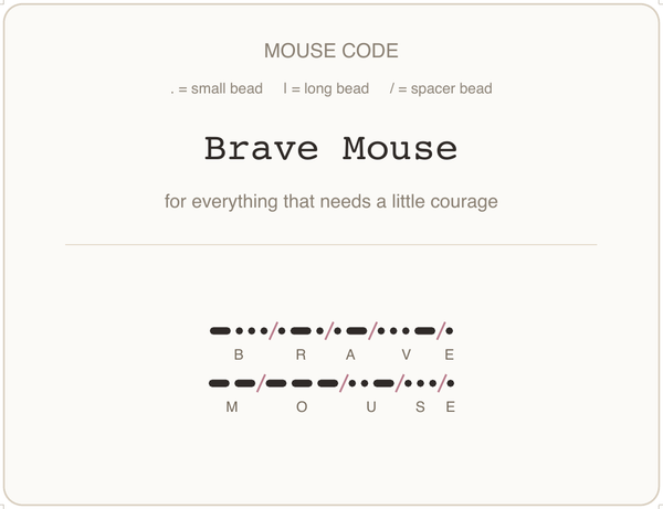 Mäusecode Karte en 03 brave mouse