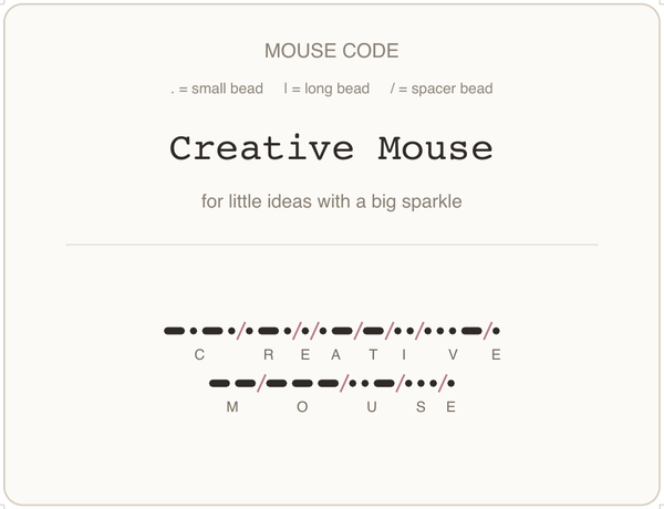 Mäusecode Karte en 04 creative mouse