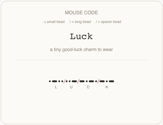 Mäusecode Karte en 05 luck