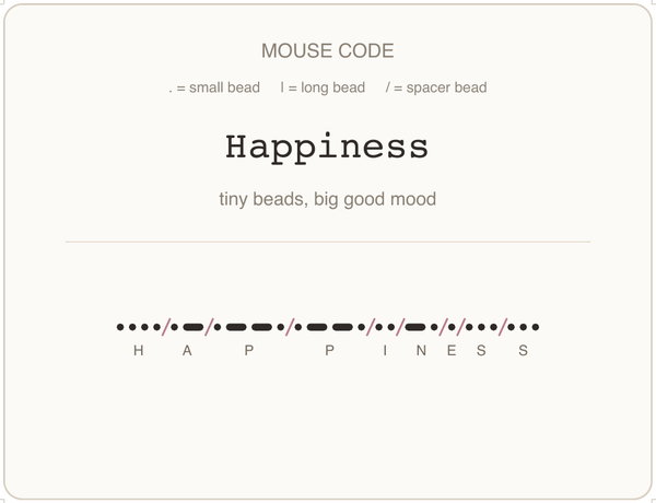 Mäusecode Karte en 06 happiness