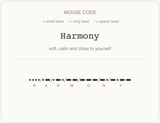 Mäusecode Karte en 07 harmony
