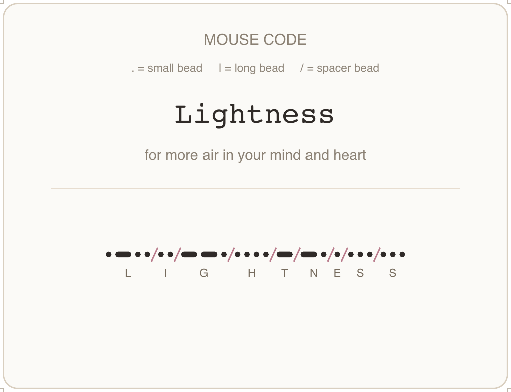 Mäusecode Karte en 08 lightness