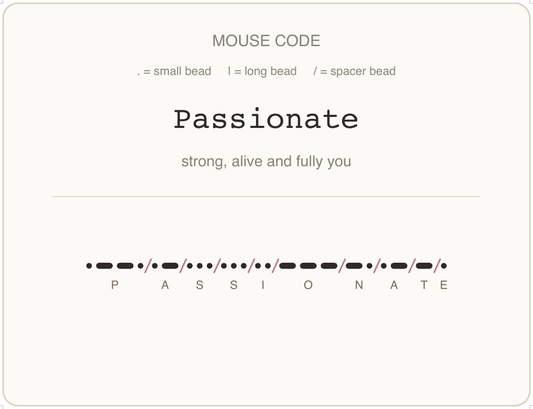 Mäusecode Karte en 09 passionate