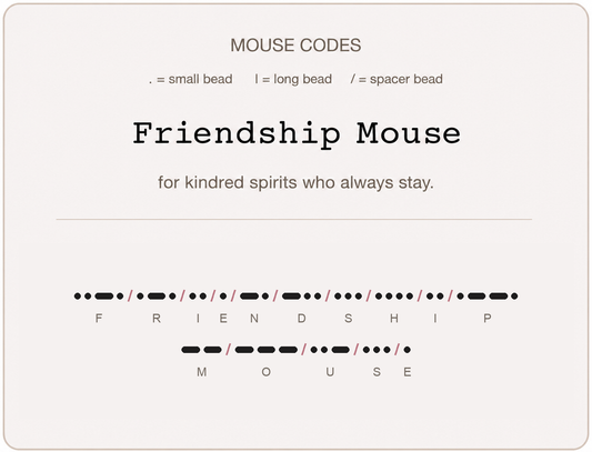 Mäusecode Karte en 16 friendship mouse