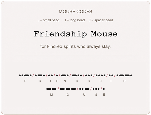 Mäusecode Karte en 16 friendship mouse